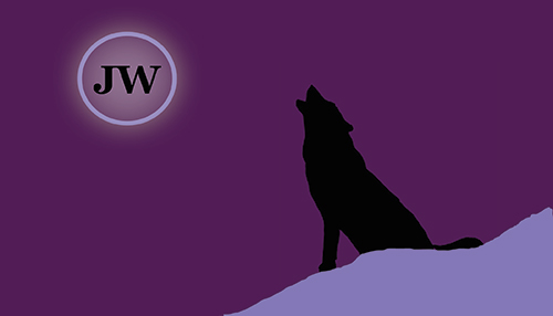 Julia Wolf's Wolf howling at moon